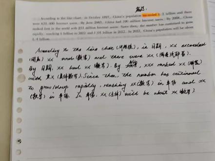大英赛小作文保姆级带练教程#大英赛 #四六级 #大英赛小作文 #干货 #图表题