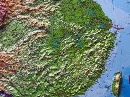 甘肃为啥这么长 #中国地域划分 #好物推荐 #立体地图