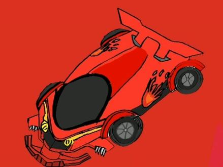 #竞速小英雄 (画的不是赤焰烈虎哈) #画手 #手机画画 #绘画教程 #画车 #绘图