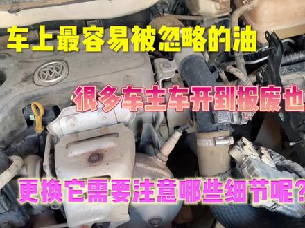 车上最容易被忽略的油,很多车主车开报废也没主动更换过! #汽车保养知识 #汽车知识 #汽车小常识