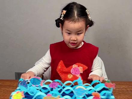 艺术启蒙|《会动的海洋世界》,低成本搞定海洋主题作业 #亲子手工 #幼儿园手工 #儿童手工 #手工材料 #丙烯马克笔
