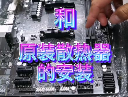 #组装电脑 amd处理器和原装散热器的安装教程,小白升级电脑专用教程不谢