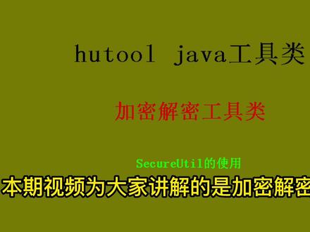 加密解密工具类
#后端开发 #非对称加密 #RSA