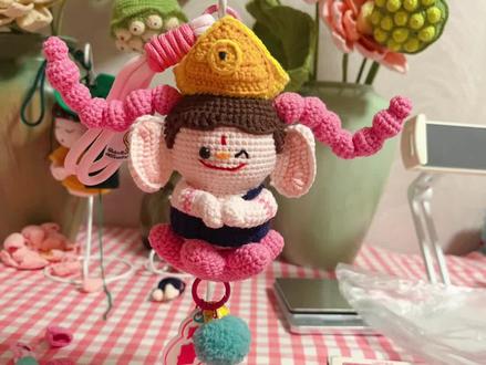 小辫子款佛小伴钩织教程(二)帽子1#佛小伴 #佛小伴钩织教程 #大同文旅 #山西文旅 #莲花小佛挂件