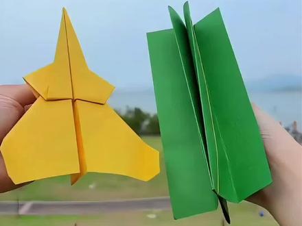 制作史上最强穿云纸飞机加万能纸飞机发射台 #纸飞机 #折纸