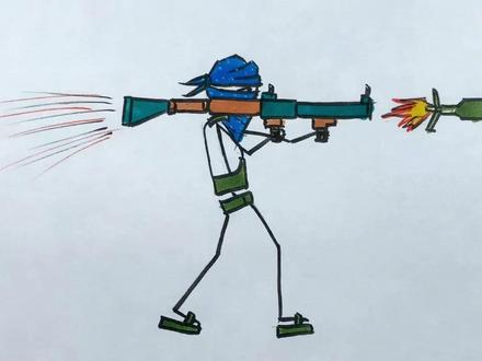 绘画超飒火柴人,创意火柴人绘画,锻炼绘画技能 #创意火柴人 #儿童手工画 #火柴人绘画 #我要上热门🔥