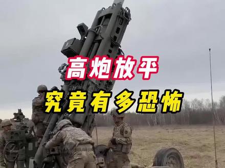 高射炮放平,威力有多恐怖#武器科普 #军事科普 #内容启发搜索