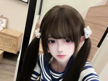 失眠好几天了,有点憔悴,家人们将就看看#绵绵喵假发 #双马尾 #汉洋折衷假发 #假发测评 #方圆脸