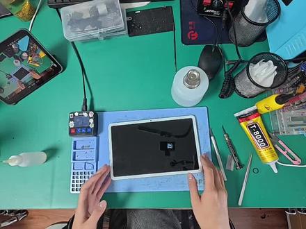 华为平板屏幕出现白斑横条怎么办?#华为平板换屏 #屏幕线条 #屏幕竖条 #修平板 #换屏幕不被坑