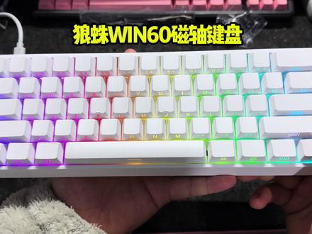 支持网页驱动,多样性可调#键盘 #狼蛛WIN60 #游戏键盘