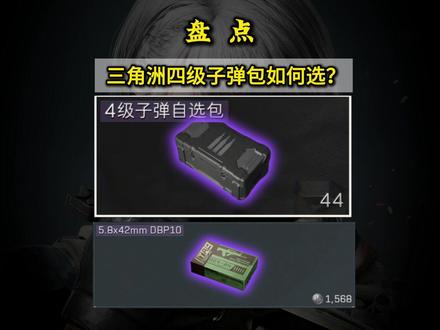 三角洲四级子弹自选包哪种子弹最值钱? #三角洲行动 #三角洲S9 #入坑看交易猫安全报告 #交易猫大佬退坑超省