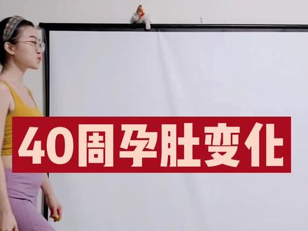 0-40周孕肚变化|长胎不长肉记录#孕期记录 #孕肚