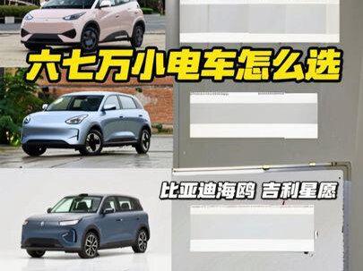 六七万的小电车怎么选?#星愿 #海鸥 #mg4 #奇瑞qq3 #零跑a10