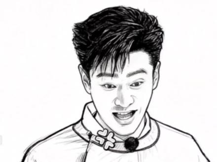 黄晓明有点搞不清楚情况#灵魂画手#绘画#精彩片段