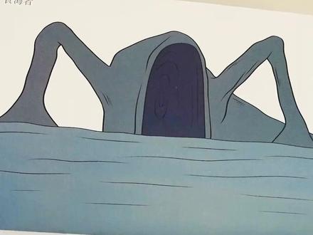 深海巨兽趣味探险图画本格兰玛雅利维坦儿童科幻绘画描摹本涂色本#深海巨物 #画画 #描摹本
