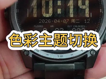 色彩主题切换演示
#佳明#佳明表盘