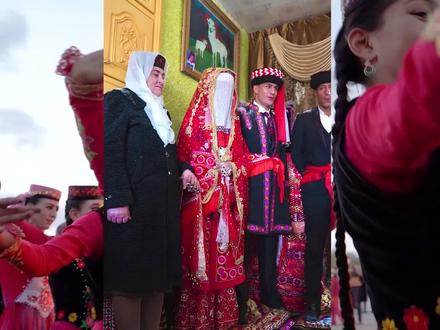 带你走进我国唯一“原住”白种人塔吉克族的#婚礼现场,塔吉克婚俗也是我国国家级非物质文化遗产。