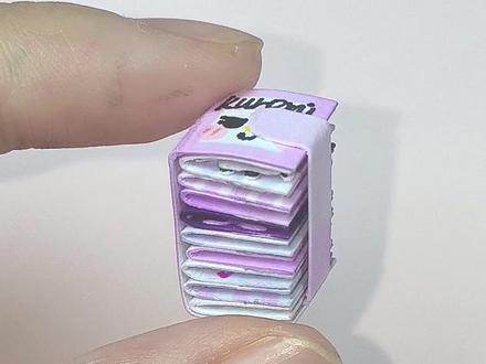 库洛米の拇指换装书,超迷你~#手工 #豆豆本 #库洛米