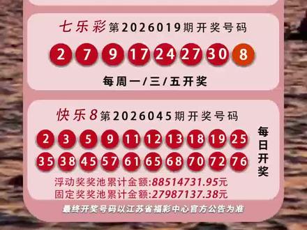 中国福利彩票开奖公告#南京福彩#双色球#快乐8#好运气