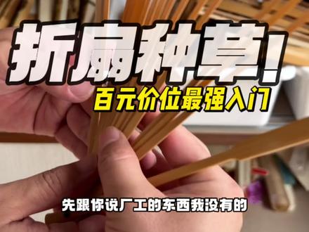 种草啦!百元价位的最强入门折扇!扇风把玩两不误!#折扇 #文玩 #扇子 #文玩折扇