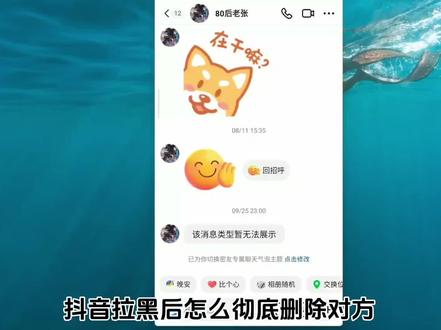 抖音拉黑后怎么彻底删除对方 #拉黑删除 #抖音拉黑