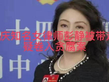 重庆知名女律师彭静被带走 疑卷入贪腐案 #彭静 #重庆美女 #红顶律师 #贪腐纪录片推荐 #加密货币