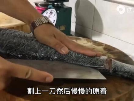 鲢鱼去骨刺!
