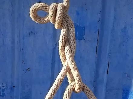 货运吊扣绳结方法,咱们卡友兄弟必备技能之一#实用绳结 #货运绳子打结方法 #货车司机 #永盛篷布