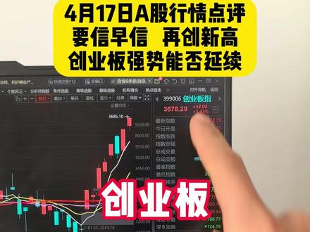 还能上车么?-4月17日A股行情点评 #创业板 #CPO #A股 #大盘 #财经