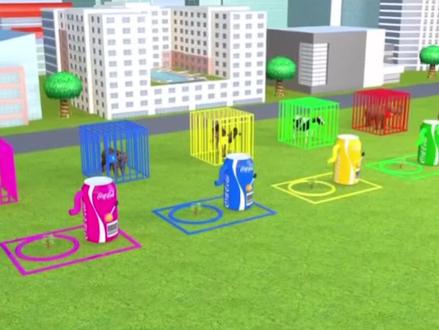 猩猩帮动物们收获不同的果实#儿童 #益智早教 #启蒙动画