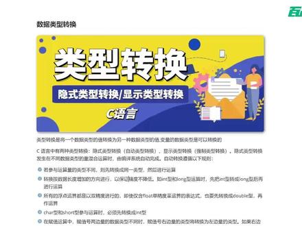 零基础学C语言:数据类型转换到底怎么玩? 数据类型转换全解析,从规则到实战,一篇搞定#c #c语言 #c语言程序设计 #c语言编程 #c语言入门教程