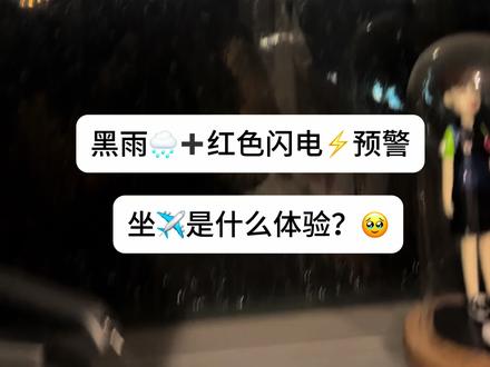 黑色暴雨⛈️➕红色闪电⚡️预警 ✈️🙏🏻
#黑色暴雨 #闪电