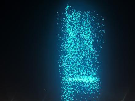 无人机彩排全过程#汕头烟花晚会