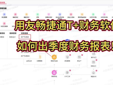用友畅捷通T+|如何出具季度财务报表全步骤 还在为畅捷通T+季度报表生成发愁吗?别担心,今天就手把手教你,超详细步骤,会计新人也能轻松上手✅
🔍步骤一:登录系统
打开畅捷通T+软件,输入账号密码登录到主界面。确保你有相应的报表生成权限哦,不然可无法顺利操作~#畅捷通t+ #用友财务软件 #财务报表分析 #畅捷通财务软件 #会计实操
📋步骤二:选择会计期间
在主界面找到“财务报表”模块并点击进入。这里一定要注意,在报表生成前,先在右上角的“会计期间”设置处,选择你要生成季度报表的所属季度。比如生成第一季度报表,就选择1月 - 3月这个期间段。
🧮步骤三:报表模板选择
进入财务报表界面后,系统会提供多种报表模板。根据需求选择,一般季度报表常用的就是“资产负债表”“利润表”“现金流量表”。点击相应模板名称,进入报表编辑页面。
💻步骤四:数据生成
报表模板打开后,点击菜单栏上的“生成报表”按钮。此时系统会自动根据你之前设置的会计期间,从账套中提取数据并填充到报表里。数据提取过程可能需要一点时间,耐心等待进度条走完。