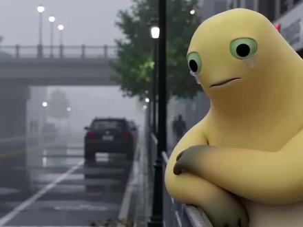 谁懂龙的伤感 #忧郁 #雨水打湿了我的脸 #ai