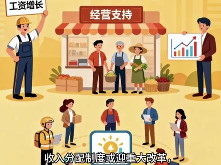 收入分配制度或迎重大改革,这和我们老百姓到底有什么关系?说白了,就是国家要想办法,让大家的钱袋子变得更鼓。
首先,对于咱打工人来说,这意味着工资增长会更合理、更有保障。国家要推动建立更完善的工资增长机制,让普通劳动者的收入能随着经济发展和企业效益提高而稳步增加,这直接关系到你的月薪和年终奖。
其次,做小生意、开店的个体户和农户会得到更多支持。政策要帮助经营环境回暖,让你们的生意更好做,收入更稳定。而对于有存款、有投资的人来说,国家也明确要搞活资本市场,让股市、理财等渠道更健康,普通人通过投资获得财产性收入的机会和安全性会提升。
更重要的是,中低收入群体和灵活就业人员(比如外卖员、网约车司机)会得到更扎实的兜底保障。社保会更完善,针对育儿、养老的补贴力度可能加大,让大家在面对风险时更有底气。
长远看,这套“组合拳”目标就是缩小收入差距,让中等收入群体变大,最终形成一个中间大、两头小的“橄榄型”社会结构。这不仅是国家层面的大规划,更关系到我们每个人未来的生活质量和安全感。简单说,改革就是为了让你我的劳动更值钱,收入来源更多元,日子过得更有盼头。