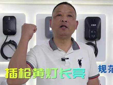 充电桩黄灯长亮是什么问题#充电桩 #充电桩故障灯闪 #充电桩安装 #新能源普及者 #新能源知识科普