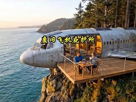悬崖方舟:一对硬核夫妻,将废弃飞机爆改成悬崖豪宅!#荒野建造 #荒野求生 #荒野生存