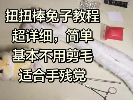 扭扭棒兔子教程(超详细)
可以用来做各种兔塑(光与夜之恋陆沉,恋与深空沈星回,代号鸢袁基)
#扭扭棒教程 #扭扭棒兔子教程 #手工玩偶教程 #详细教程 #简单教程