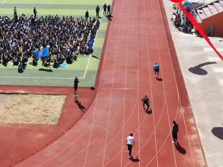 全员运动会之4*100米比赛#盱眙县第一中学#全员运动会