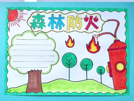 森林防火手抄报简单漂亮模板教程作业#手抄报模板 #森林防火 #手抄报 #森林防火人人有责 #森林防火手抄报 #小学生手抄报