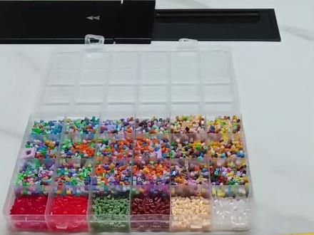 #霉豆腐制作 简单模仿一下#拼豆 手工活来了
拼都材料很费事,得一个个挑出来