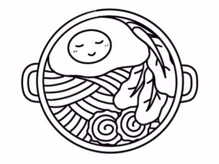 卡通面条的画法#简笔画教程 #创意简笔画 #日常瞎画 #绘画教程 #绘画过程 @DOU+小助手