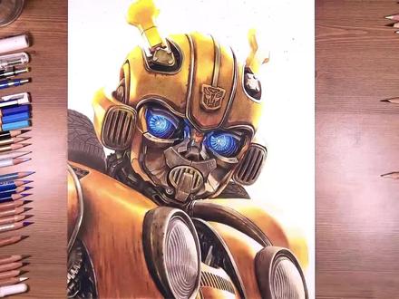 用彩铅画一个大黄蜂#变形金刚 #彩铅 #画画 #手绘 #抖音小助手