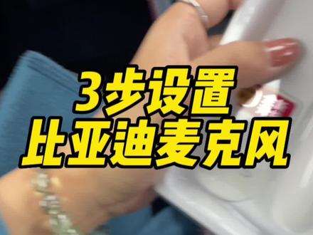 比亚迪麦克风🎤连接最详细的办法,快关注星星呀!#比亚迪 #dmi超级混动 #比亚迪麦克风 #亲测分享 #用车小知识 预约和星星试驾吧