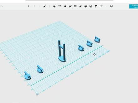 一起学习,123D制作斜拉桥(1)桥面 #3d设计 #三维建模