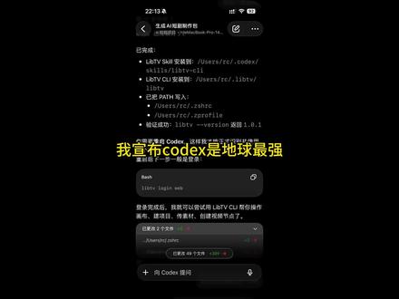 让我看看,是谁还在自己手打提示词? #codex #libtv #ai #ai真人