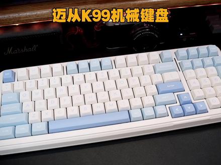 99键 塑料外壳 Gasket结构 PCB单键开槽 FR4沉金定位板 配置拉满的300块#机械键盘 #迈从k99