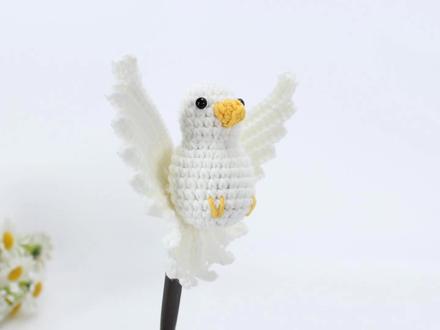 娟娟编织 爱与和平的象征,美丽的和平鸽 #娟娟编织 #钩针编织教程