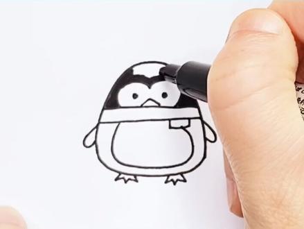 一看就会的小企鹅,建议收藏😘#简笔画 #企鹅 #我要上热门 @抖音小助手